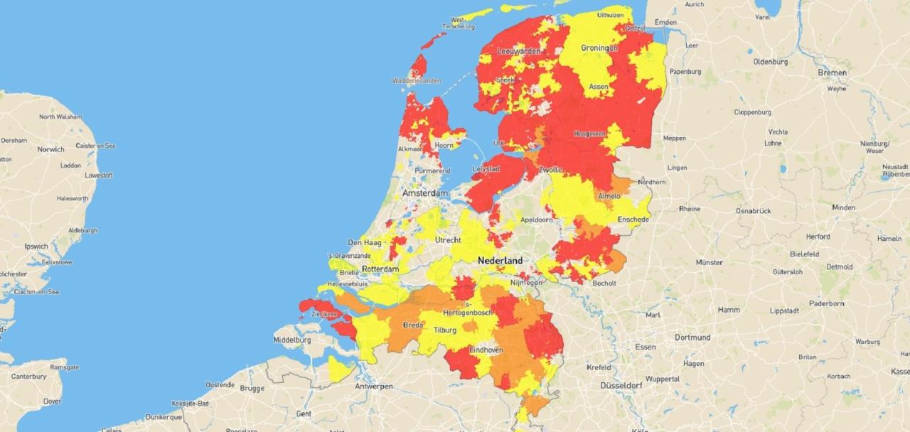 Kaart van nederland