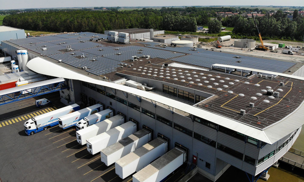 Solar panels on Heiploeg roof