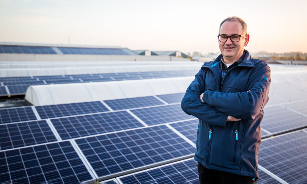 Solar panels at Schreuders sport Leerdam