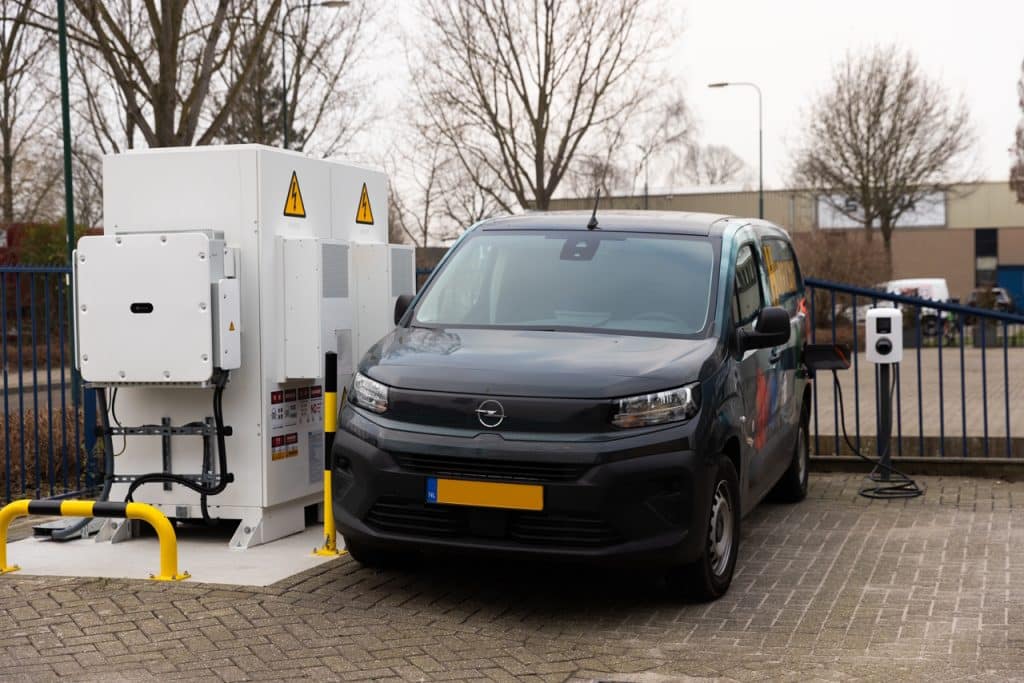 zakelijk laden met batterij